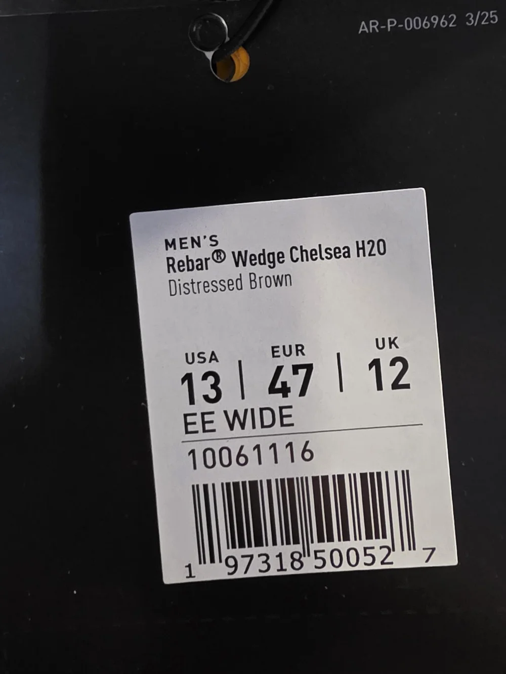 NWT Ariat Rebar Wedge Chelsea H2O Boots 13 EE